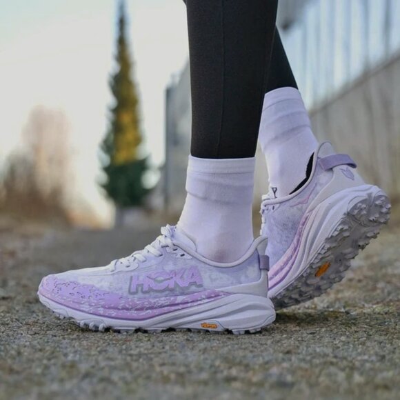 NEW HOKA Womens Speedgoat 6 Shoes Starlight Glow / Aster Flower NIB 11 Sneaker - Picture 12 of 14